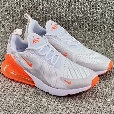Nike Air Max 270 White Total Orange Vast Grey Shoes AH6789-126
