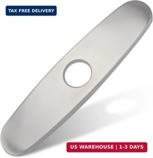 Sink Hole Cover, Escutcheon Plate Stainless Steel Faucet Deck Plate 10 Inch for