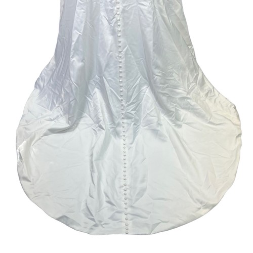 Classics by Eden Womens Wedding Gown Dress Strapless Lace and Jeweled Size 8 - Picture 7 of 14