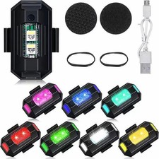 7-Color LED Signal Light with USB Rechargeable Battery Compact Strobe Light
