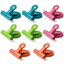 8-Pc Mi Metty Magnetic Clips Metal Clips Refrigerator Memo Note Clips