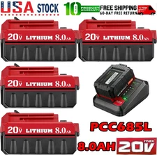 3-8AH For PORTER CABLE 20Volt Lithium Battery or Charger Max PCC680L PCC685L