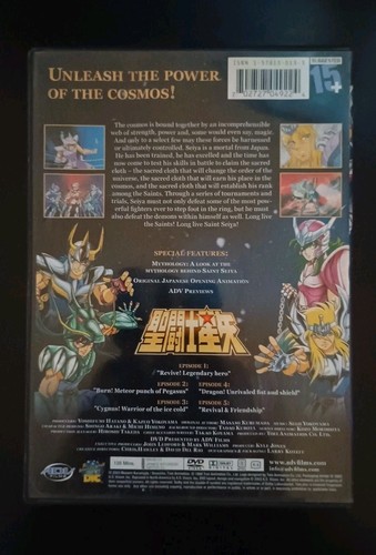 Saint Seiya 1986 Rare Retro Anime 15+ Collection Volume 1 2003 DVD Episodes 1-5 - Picture 2 of 11