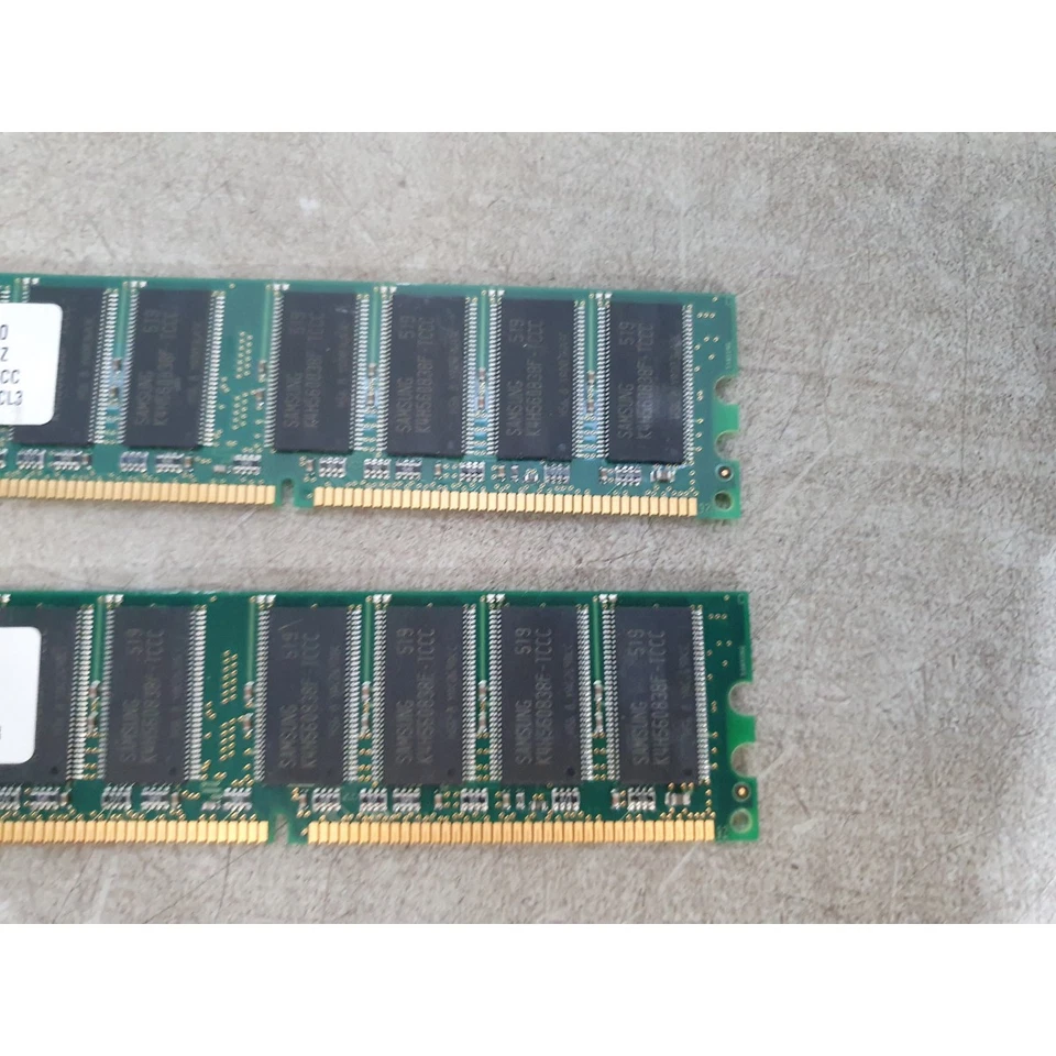 Lot of 2 Samsung M368L6423FTN-CCC Desktop Memory 512MB DDR PC3200 CL3 400MHz - Image 4 of 4
