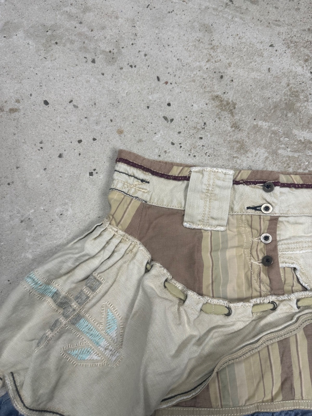 Marithe Francois Girbaud Mini Patchwork Skirt Ico… - image 7