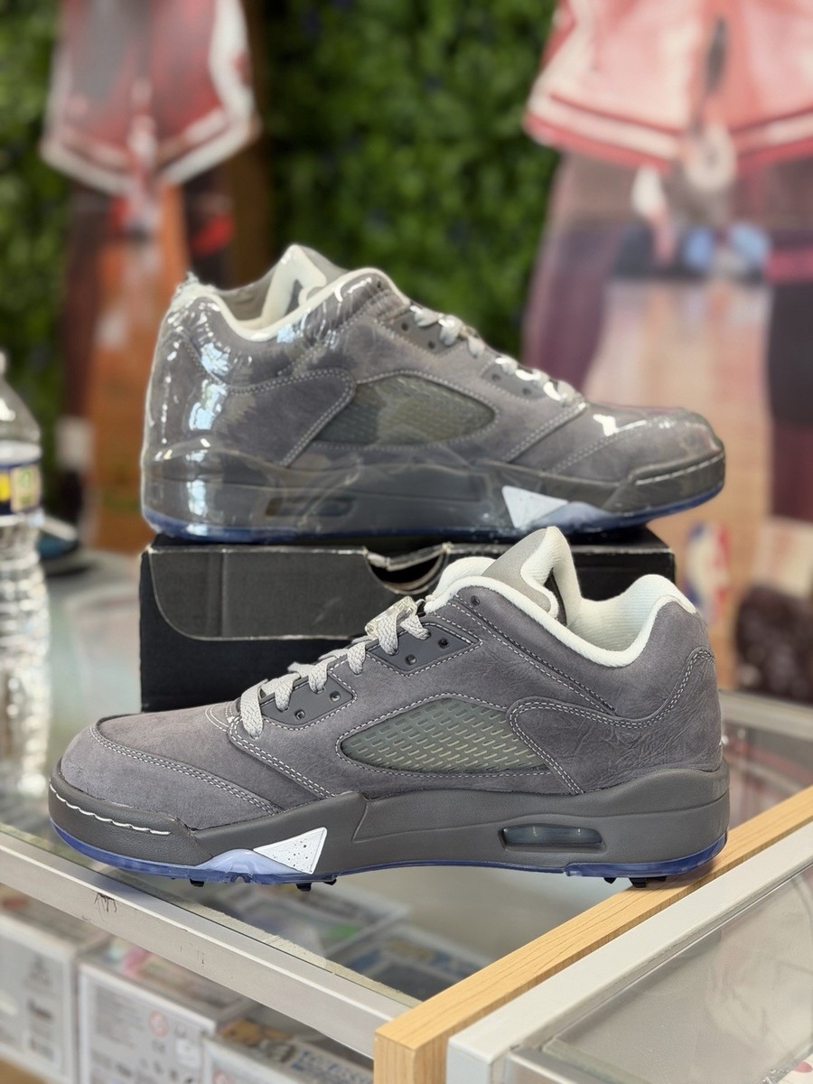 Size 10 - Air Jordan 5 Golf Low Wolf Grey for sale online | eBay