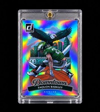 SAQUON BARKLEY DOWNTOWN 2025 DONRUSS TRUE DOWNTOWN RARE Authentic Jumbo EAGLES