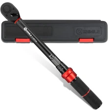 3/8-Inch Drive Click Torque Wrench - 5-45 Ft-Lb/6.8-61Nm, Dual-Direction Adju...