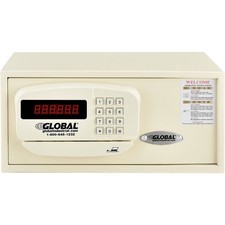 Global Personal Hotel Safe Electronic Lock w/Card Slot Keyed Alike 15"W x 10"D x