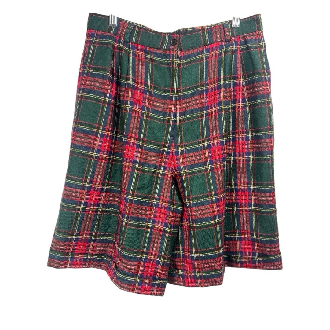 Short écossais Madras C&A Rouge Et Gris - Taille 34/36 (14 Ans)