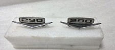 2 Pcs.- Oem 1967-69 Amc 3554054 Javelin Amx Rambler Sst 290 Fender Emblem 2 Pcs.- Oem 1967-69 Amc 3554054 Javelin Amx Rambler Sst 290 Fender Emblem
