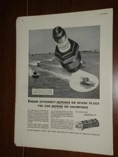 Magazine Ad* - 1937 - Champion Spark Plugs - Toledo, OH - hydroplanes