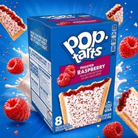 Kellogg's Pop-Tarts Frosted Raspberry - 8 StüCk - 384G | USA Amerika Import