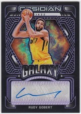 2021-22 Obsidian Galaxy Autographs Electric Etch Purple RUDY GOBERT GA-RUD 57/75