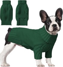 Dog Sweater Classic Turtleneck Pet Clothes Warm Thermal Dog Winter Coat, Thick