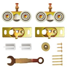 PILISPARK 2 Pack Pocket Door Frame Roller,Sliding 1'' (no Rail), 1&lsquo;&rsquo;- roller