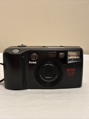 Vintage Kodak Star Zoom 105 35mm Film Camera Point And Shoot With Strap Untested