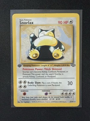 Pokémon Snorlax 27/64 Jungle 1st Edition Regular Card