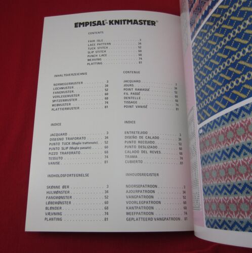 Pattern-book MB-30 S270 30er Rap Silver Reed + Empisal Knitting Machines - Picture 2 of 3