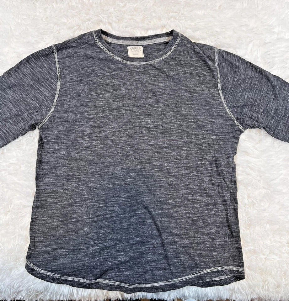 Camisa Alpha Beta Gris Oscuro Manga Larga Elegante Informal Elegante Para Hombre Talla Grande” Foto 4 de 4