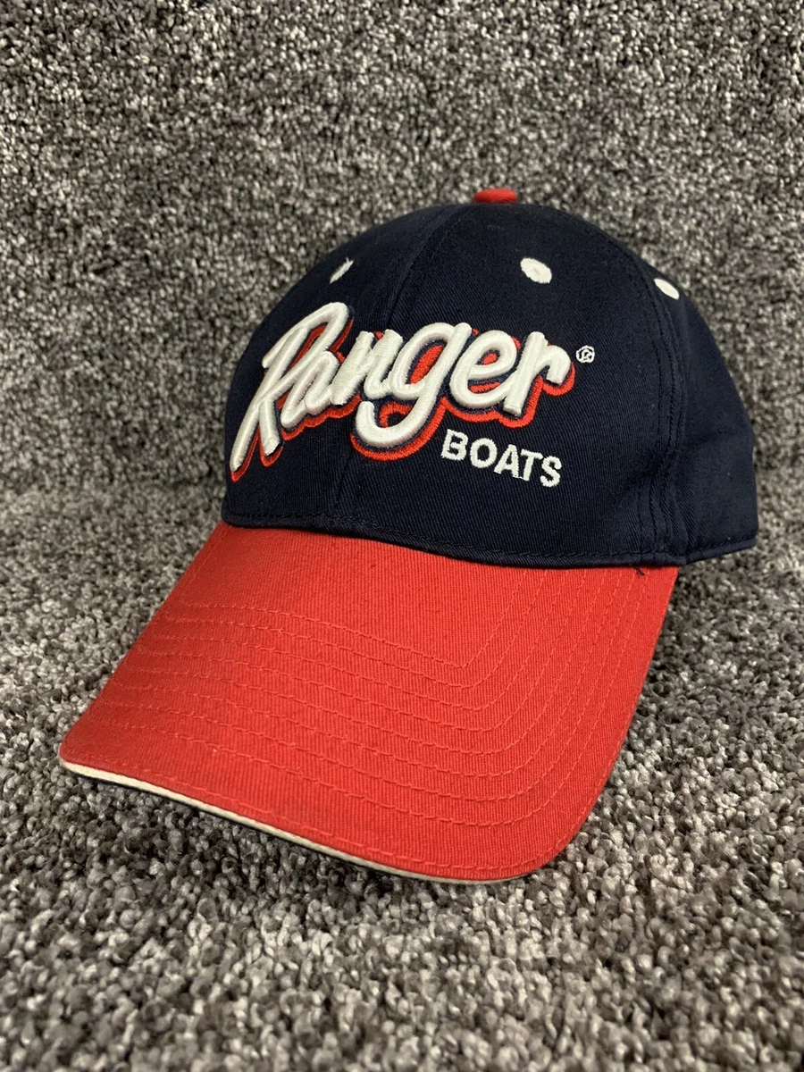 Ranger Boats Red And Navy Blue Baseball Cap Dad Fishing Hat Hook