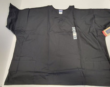 Cherokee Workwear Women's V Neck Scrubs Shirt, Black Women's Size 4XL 4700