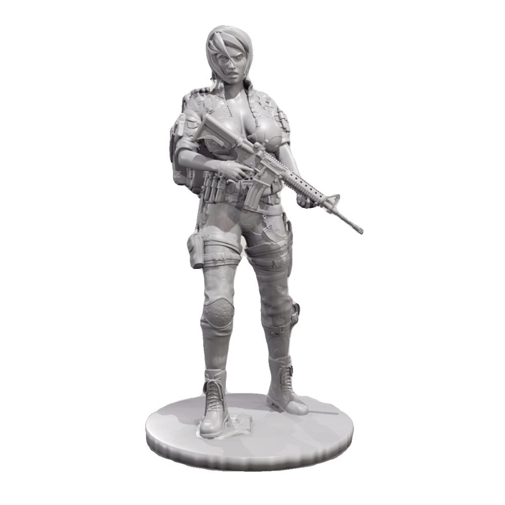 1/24 ANCIENTA Donna Fantasy SOLDATO Figura In Resina K Modello - Foto 14