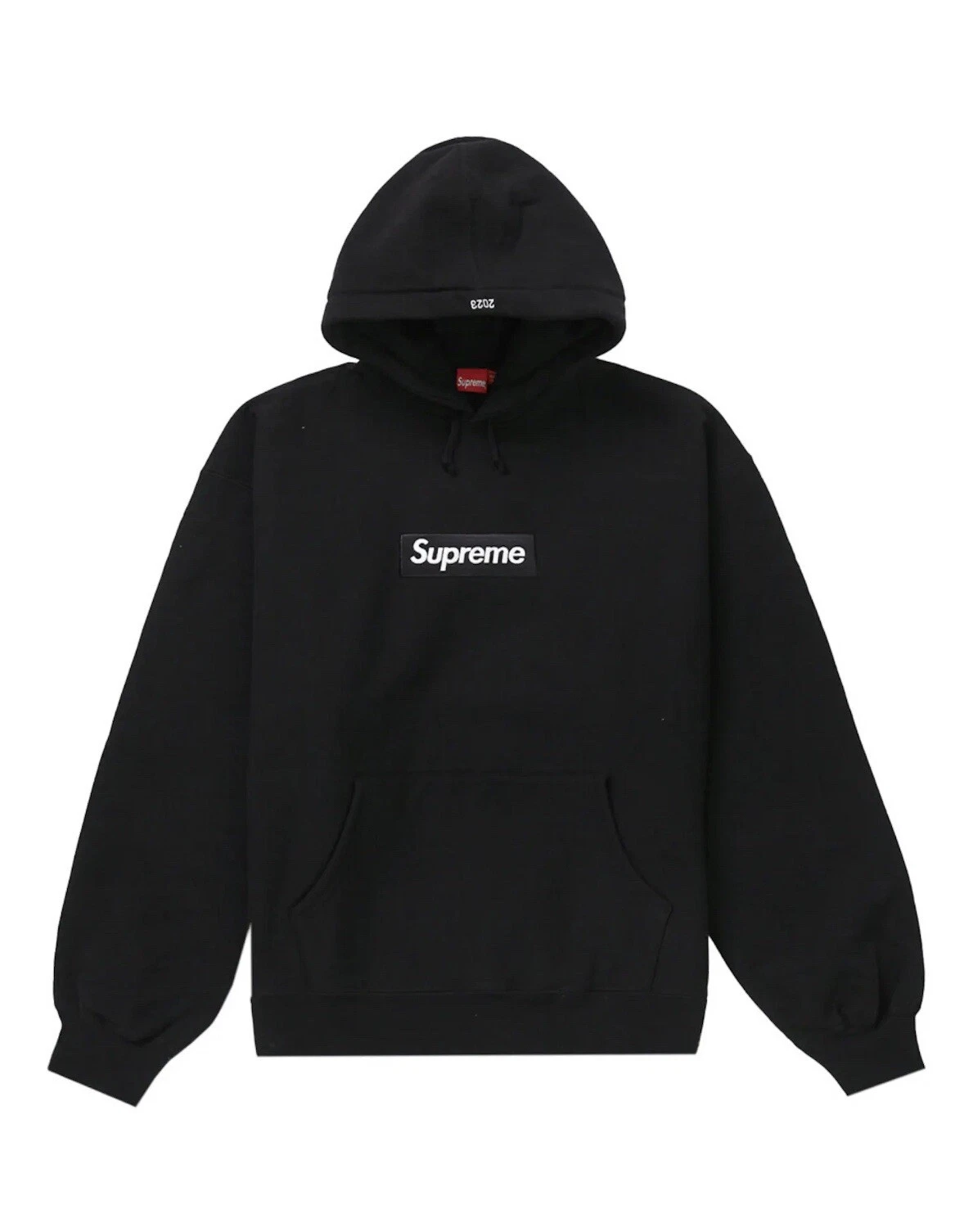 Sweat à capuche noir moyen Supreme Box logo FW23 BOGO sweat à capuche EN MAIN NEUF