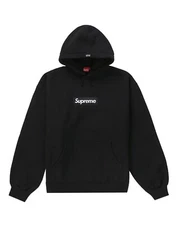Medium Supreme Box Logo Hooded Sweatshirt Black FW23 BOGO Hoodie IN HAND NEW