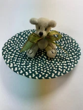 World of Miniature Bears 2.5" Plush Bear with Braided Rug #5925-R5 CLOSING