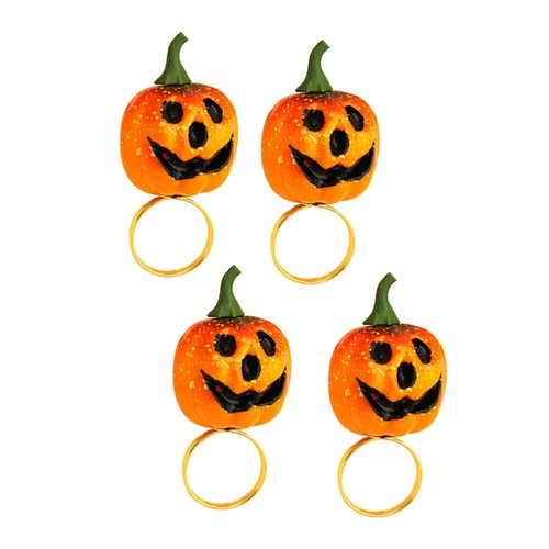 4Pcs Pumpkin Shaped Napkin Buckle Dinner Table Napkin Holder - Zdjęcie 7 z 12