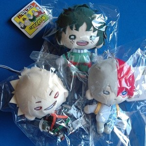 Boku no Hero Academia - Plush Doll with Key Chain - Midoriya Bakugo Todoroki | eBay