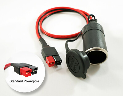 female cigarette plug 12V 15A Female Car Cigarette Socket fits ANDERSON POWERPOLE and Goal Zero®
