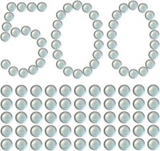 KampFit 3/8 Inch Clear Glass Marbles Slingshot Ammo Balls, 500 Qty