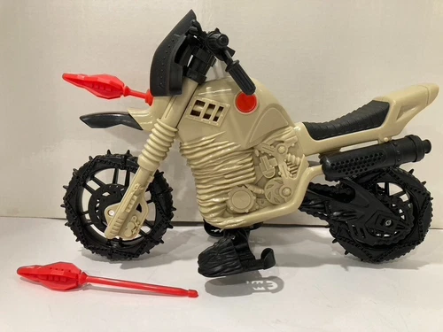 VTG 12" G.I. Joe TOY/ WORKING Cobra PROTOTYPE MOTORCYCLE/2 MISSILES/Launcher TOY