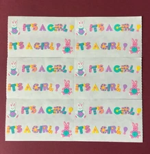 Mrs Grossmans Stickers ITS A GIRL! Baby Shower -  Several Available