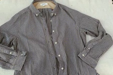 Niko and ... by ISSEY MIYAKE 4 brown blue checks unisex shirt small