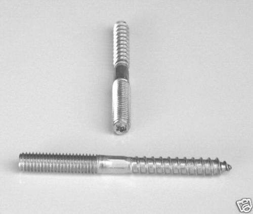 100 Stück Stockschrauben M10 x 50 Stahl-verzinkt