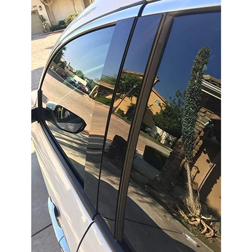 For 2004-14 Ford F-150 Super Crew Cab 4Pcs Glossy Black Pillar Post Door Covers - Picture 7 of 8
