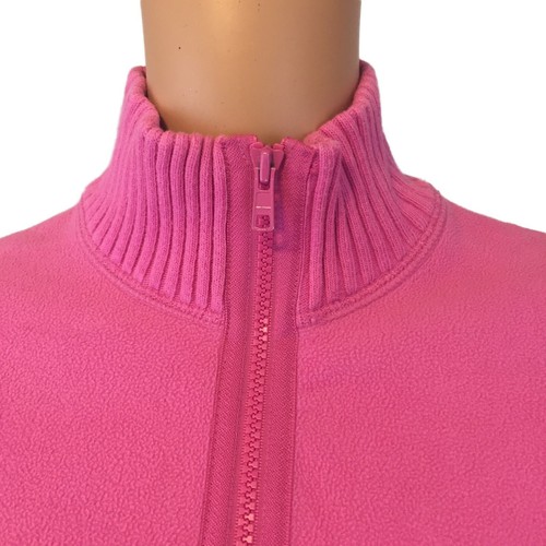 Old Navy Perfect Fit Womens Pink Full Zip Up Turtleneck Fleece Jacket Size Small - Picture 5 of 8