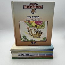 Lot Of 9 Teddy Ruxpin Books by Worlds Of Wonder NO TAPES Vintage 1985 - 1988