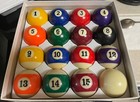 CLEANED & POLISHED TRADITIONAL “DELUXE” SERIES POOL BALLS (IN GENERIC BOX) (7) — photo 1
