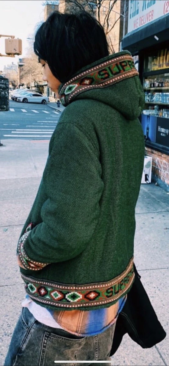 Supreme SS20 Woven Hooded Jacket Green Large