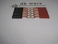 10 PCS 8 AWG 8 GA Copper Ring Terminal Heat Shrink 3/8" Hole Lug Connector US 