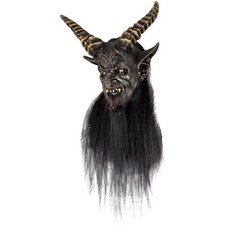 Ghoulish Productions The Krampen Adult Latex Mask-Neck Horror Dark Holiday Demon