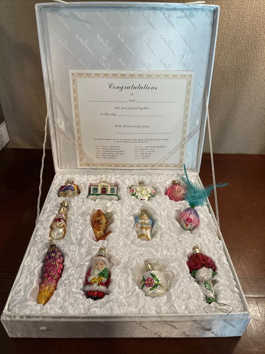 Old world christmas wedding collection ornament box set deals
