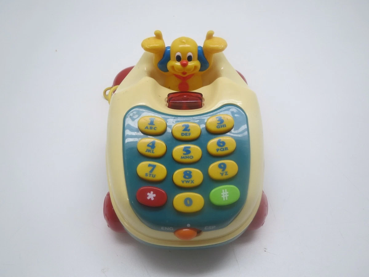 Vintage VTech Talking Musical Numbers Telephone ENGLISH & SPANISH toy  !!RARE !!