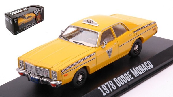 Greenlight 1/43 Dodge Monaco 1978 City Cab Rocky Iii Diecast Static Model-image