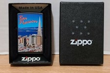 Zippo Genuine Destination San Francisco Skyline Lighter, Made in USA, Black