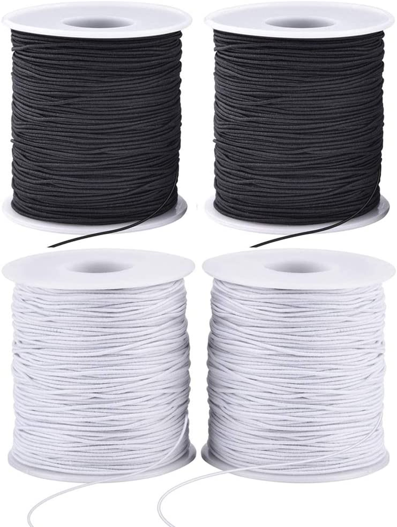 Durable 1mm Stretchy Elastic String for Bracelets – 4 Rolls Strong Cord
